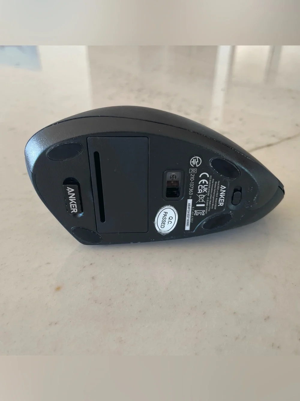 Anker Wireless Vertical Ergonomic Mouse – USB Receiver Included, Works (read)